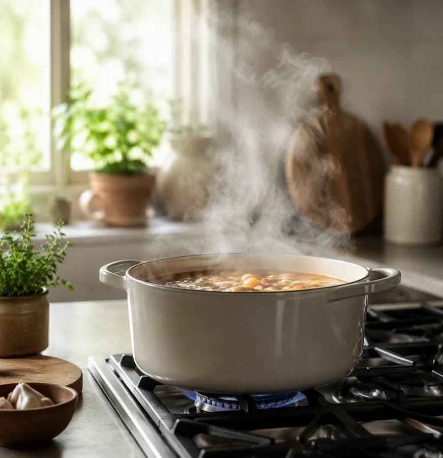 فر برقی در حال پخت غذا
